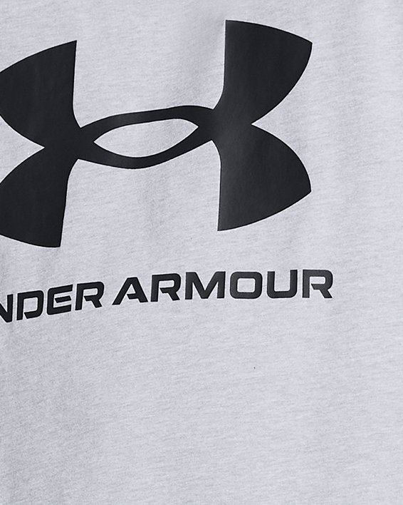 Camiseta sin mangas UA Sportstyle Logo para hombre, Gray, pdpMainDesktop image number 0