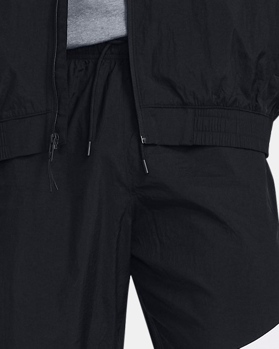 Men's Curry x Bruce Lee Lunar New Year 'Wind' Crinkle Pants in Black image number 2
