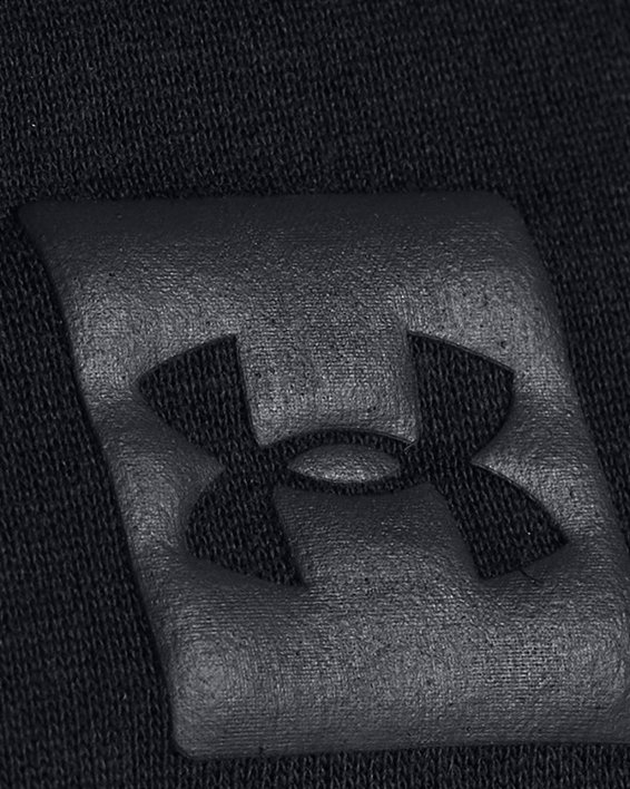 男士UA Heavyweight Tonal Wordmark長袖T恤 in Black image number 2
