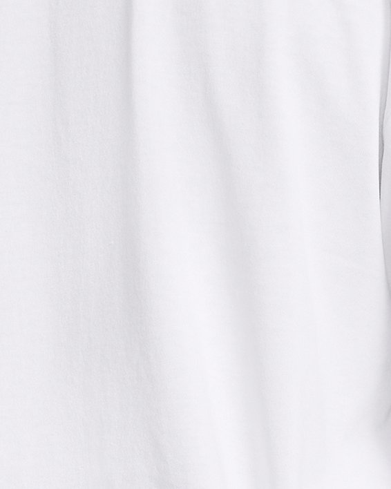Camiseta de manga larga UA Heavyweight Tonal Wordmark para hombre, White, pdpMainDesktop image number 1