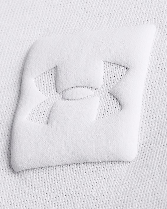 Herenshirt UA Heavyweight Tonal Wordmark met lange mouwen, White, pdpMainDesktop image number 2