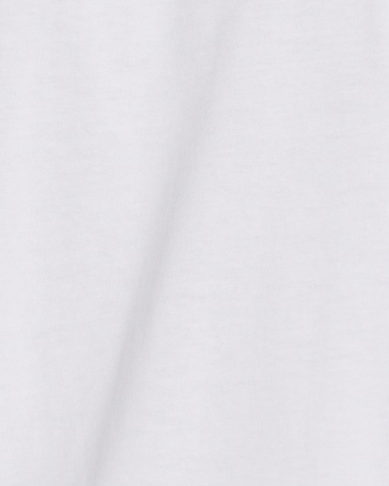 Maglia a maniche corte UA Heavyweight Left Chest Logo Repeat da uomo, White, pdpMainDesktop image number 1