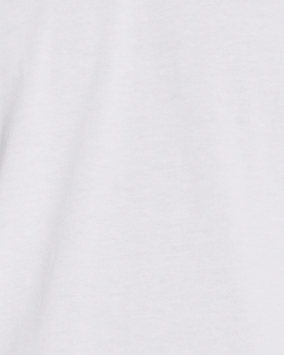 Maglia a maniche corte UA Heavyweight Left Chest Logo Repeat da uomo, White, pdpMainDesktop image number 0