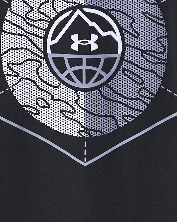 Men's UA Outdoor Cube Short Sleeve in Black image number 1