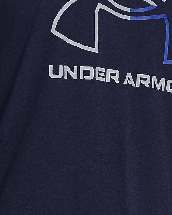 Men's UA Foundation Short Sleeve in Blue image number 0