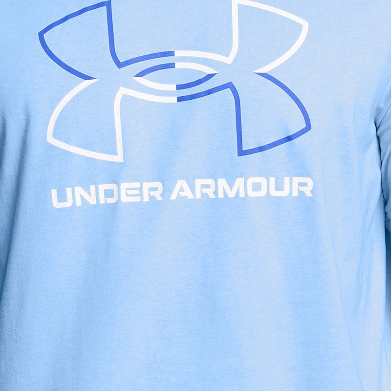 Haut à manches courtes Under Armour Foundation pour homme Horizon Bleu / Tech Bleu L