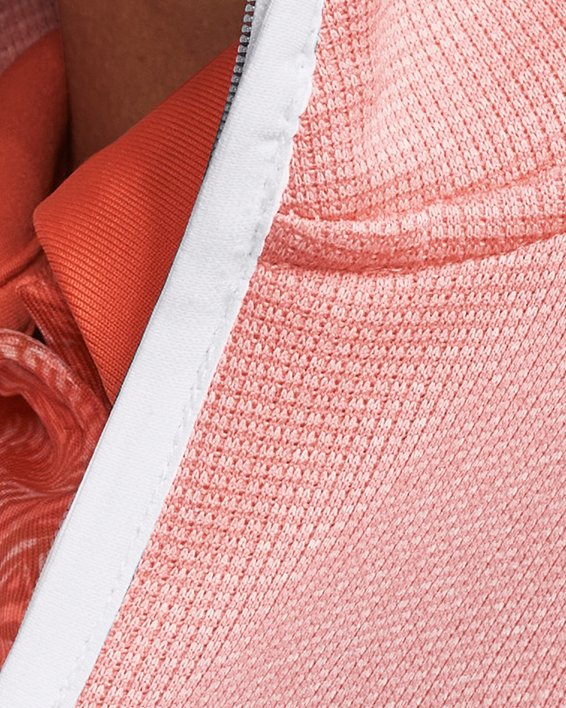 Damen UA Storm Fleece-Sweater mit ½ Zip, Pink, pdpMainDesktop image number 3