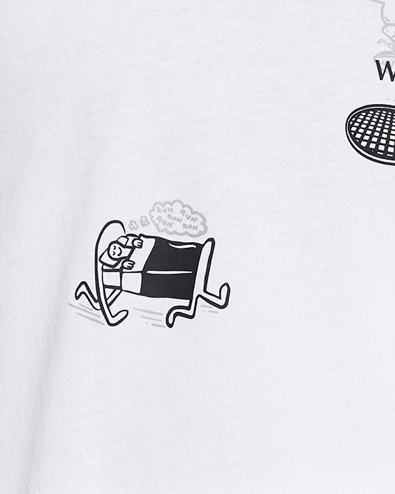 Camiseta de manga corta UA Launch para mujer, White, pdpMainDesktop image number 0