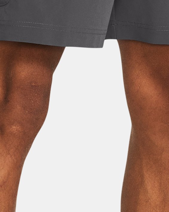 Men's UA Stretch Woven Cargo Shorts, Gray, pdpMainDesktop image number 0