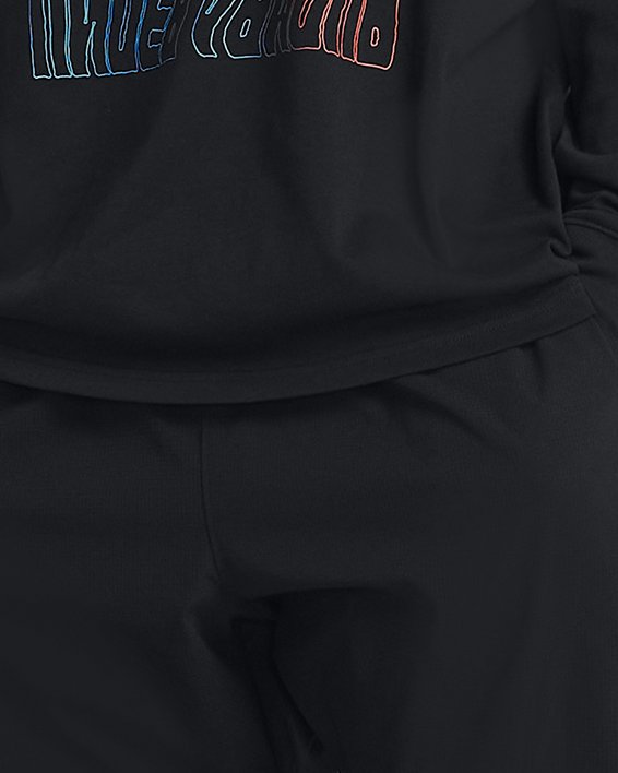 Pantaloni UA Unstoppable Vent Crop da uomo, Black, pdpMainDesktop image number 2