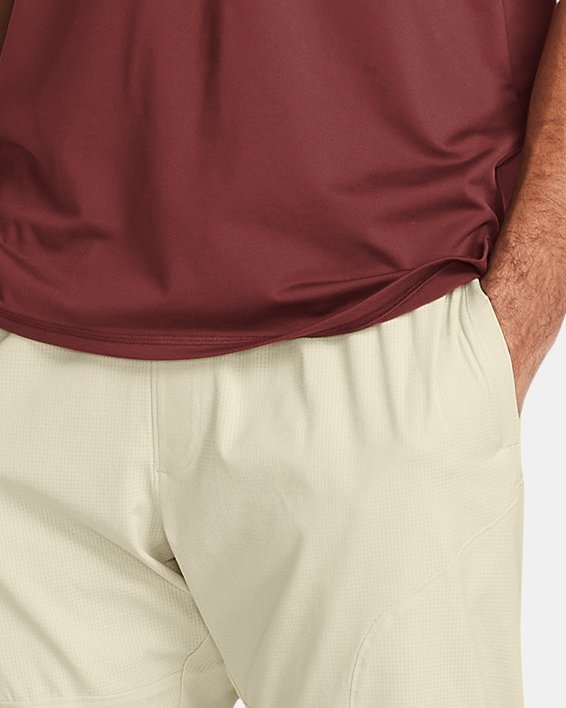 Men's UA Unstoppable Vent Tapered Pants, Brown, pdpMainDesktop image number 2