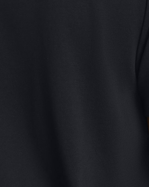 Women's UA Heavyweight Embroidered Patch Boyfriend Oversized Short Sleeve, Black, pdpMainDesktop image number 1