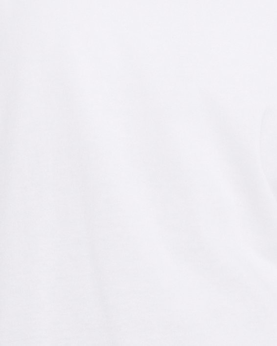 UA Heavyweight Kurzarm-Oberteil mit besticktem Aufnäher mit Oversize-Passform im Boyfriend-Stil für Damen, White, pdpMainDesktop image number 0
