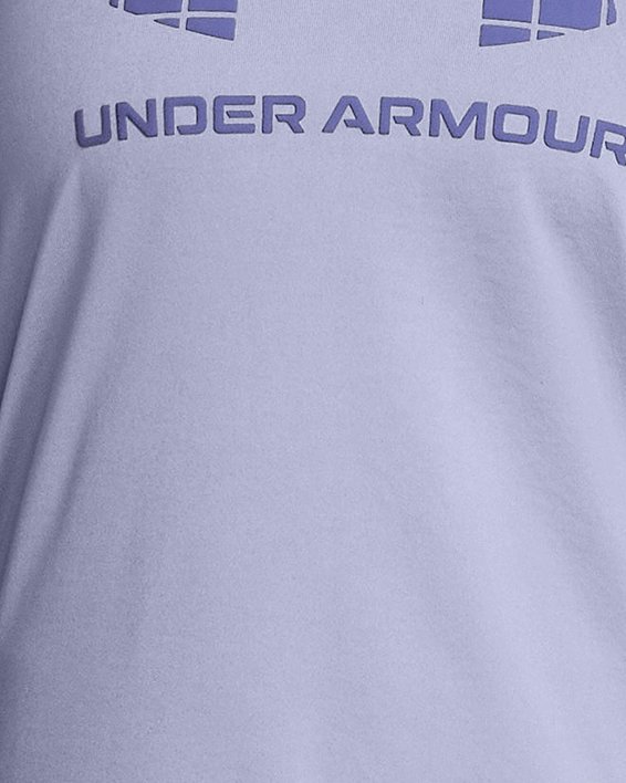 女士UA Tech™ Big Logo短袖T恤 in Purple image number 0