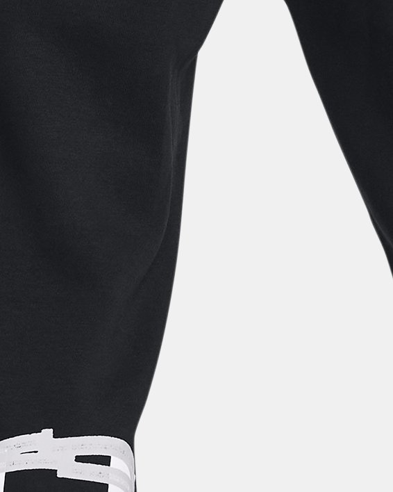 Pantalones de entrenamiento UA Rival Fleece Multiprint para hombre, Black, pdpMainDesktop image number 1