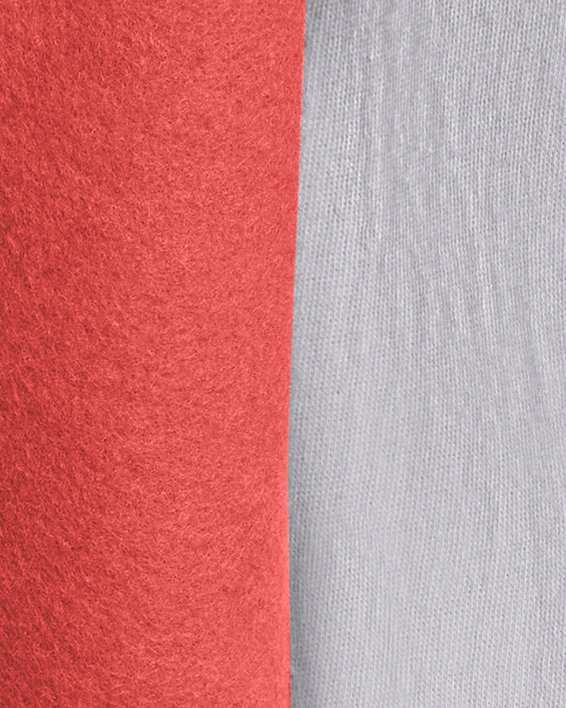 UA Rival Fleece Colorblock mit durchgehendem Zip für Herren, Red, pdpMainDesktop image number 2
