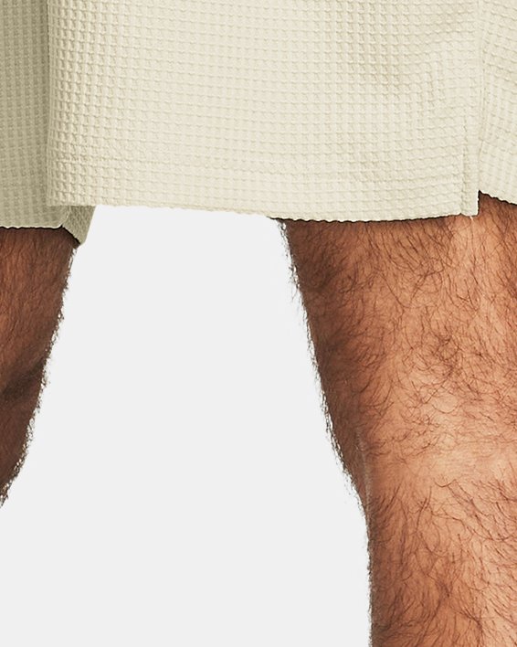 Pantalón corto con textura tipo gofre UA Rival para hombre, Brown, pdpMainDesktop image number 1