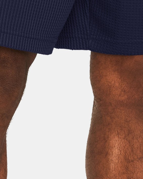 Pantalón corto con textura tipo gofre UA Rival para hombre, Blue, pdpMainDesktop image number 0