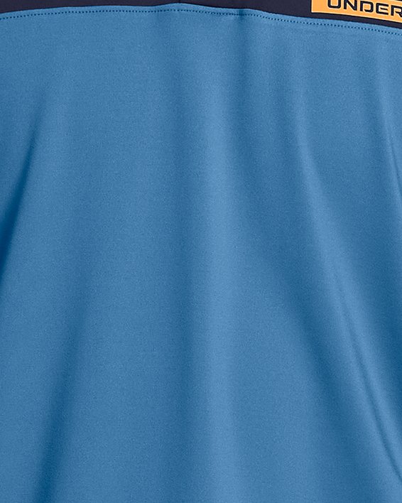 Men's UA Tee To Green Color Block Polo, Blue, pdpMainDesktop image number 0