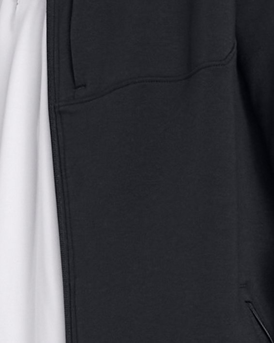 Men's UA Tour Tips Full-Zip Bomber Jacket in Black image number 0