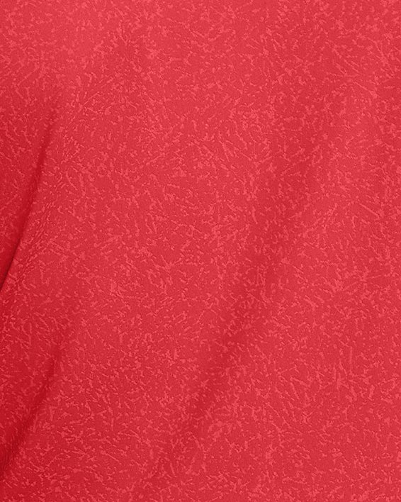 男士UA Playoff 3.0 Coral Jacquard Polo衫 in Red image number 1