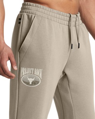 Pantal&oacute;n Jogger Project Rock Essential Fleece para hombre, Brown, pdpMainDesktop image number 4
