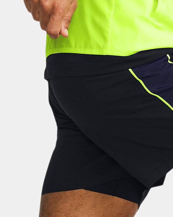 Men's UA Launch 5" Shorts in Black image number 2