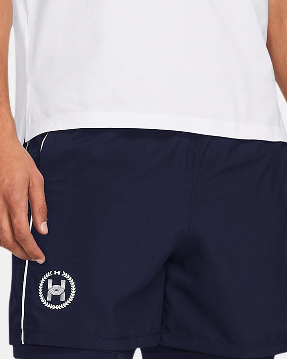 Men's UA Launch 5" Shorts in Blue image number 2