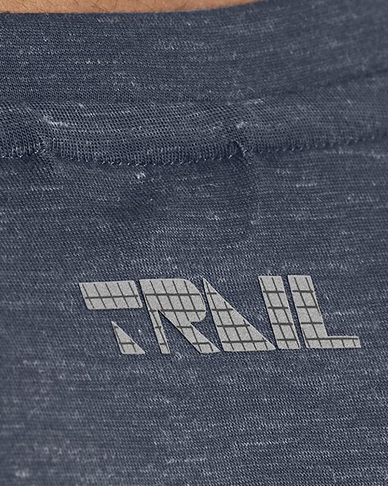 Men's UA Launch Trail Short Sleeve, Gray, pdpMainDesktop image number 2