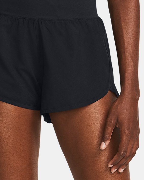 Women's UA Fly-By Elite 3" Shorts in Black image number 2