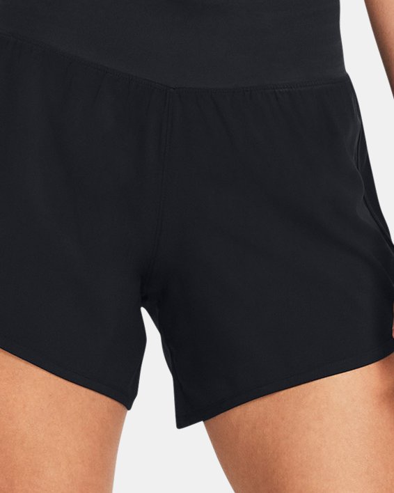 Women's UA Fly-By Elite 5" Shorts in Black image number 2