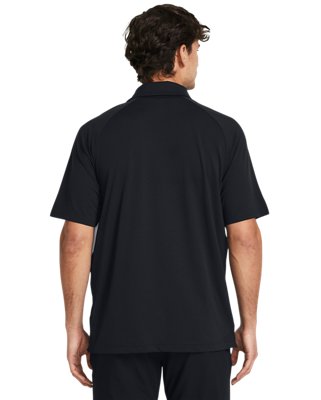 Мужское поло Under Armour UA Title Polo, цвет: Чёрный / Белый — фото 2