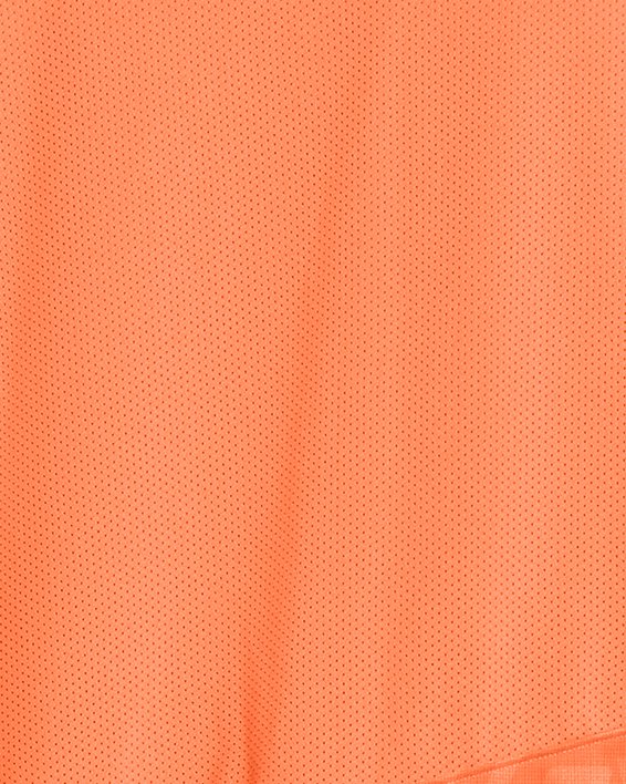 Men's UA Launch Printed Short Sleeve in Orange image number 1