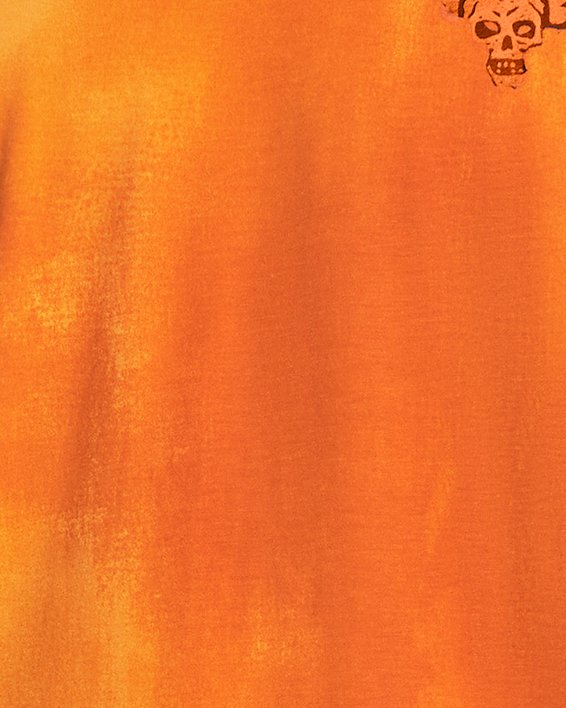 Men's Project Rock Sun Wash Graphic Short Sleeve in Orange image number 0