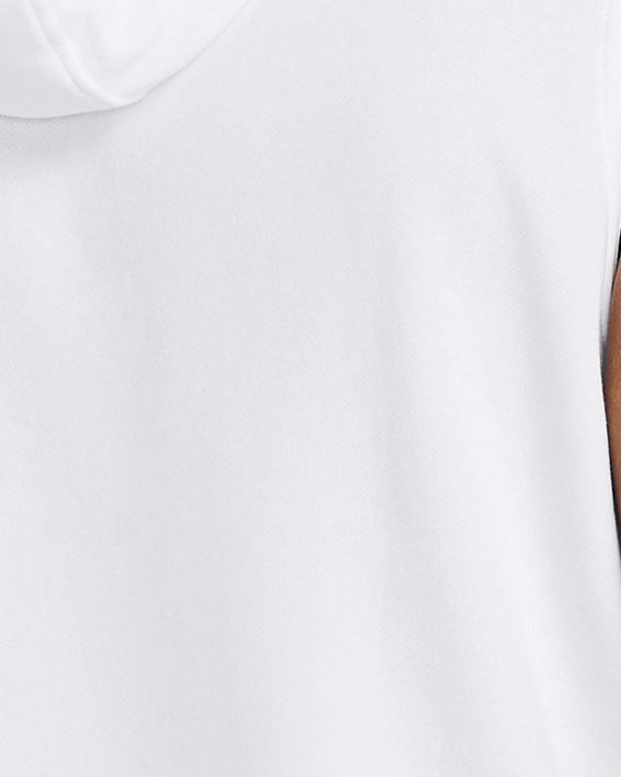 เสื้อฮู้ดแขนกุด Project Rock Fleece Payoff สำหรับผู้ชาย in White image number 1