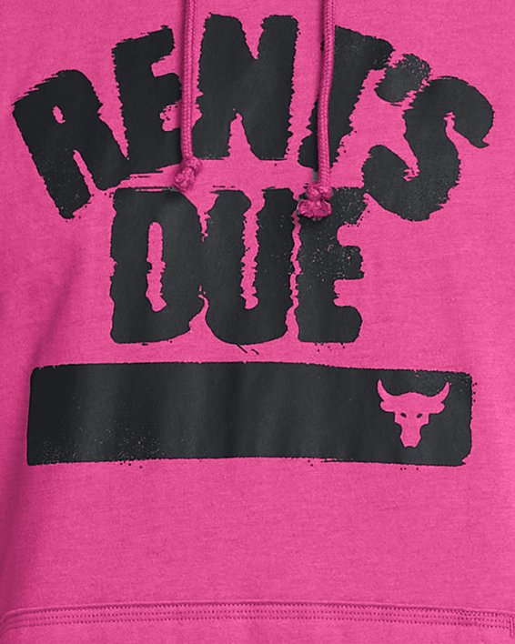 Men's Project Rock Rents Due Sleeveless Hoodie, Pink, pdpMainDesktop image number 0