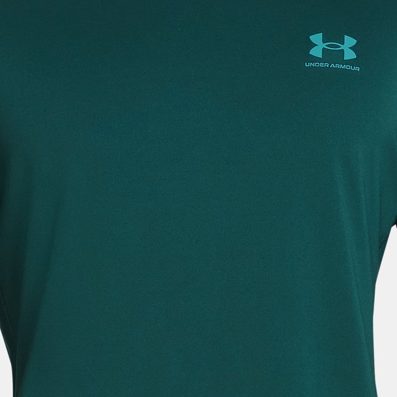 Under Armour Men's HeatGear® Fitted Graphic Short Sleeve Hydro Teal / Circuit Teal XXL