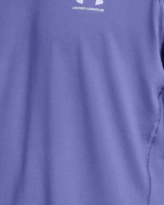 Men's HeatGear® Fitted Graphic Short Sleeve, Purple, pdpMainDesktop image number 0