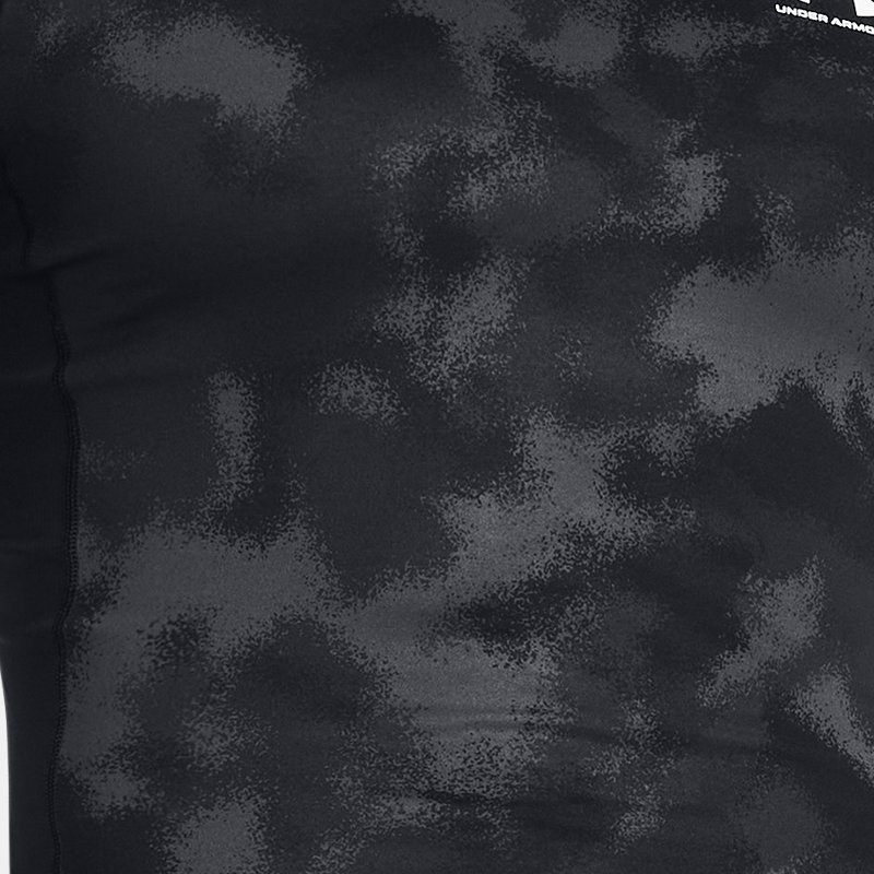 Under Armour Men's HeatGear® Printed Short Sleeve Black / White XXL