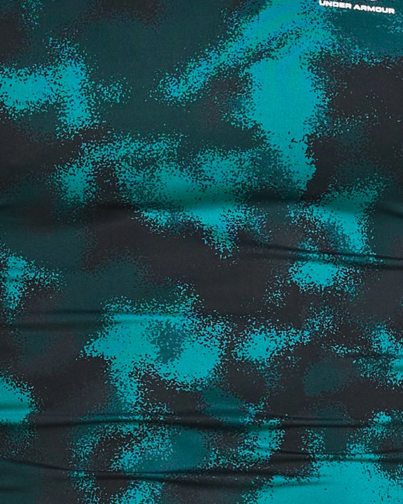 Herenshirt HeatGear® Printed met korte mouwen, Blue, pdpMainDesktop image number 0