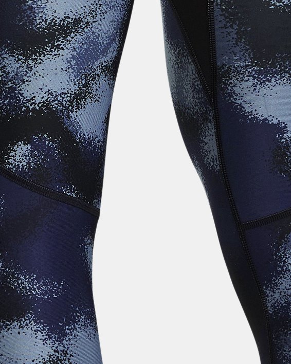 Men's HeatGear® Printed Leggings, Blue, pdpMainDesktop image number 1