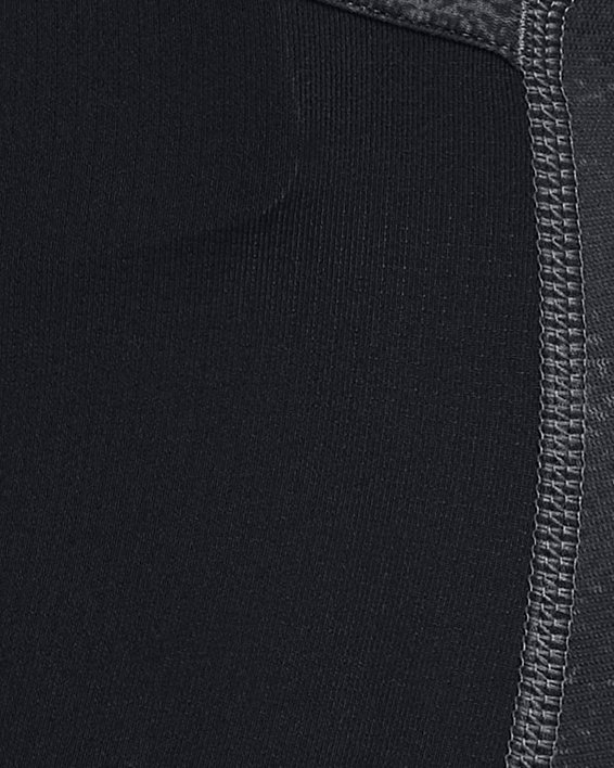 Men's HeatGear® Printed Long Shorts, Black, pdpMainDesktop image number 3