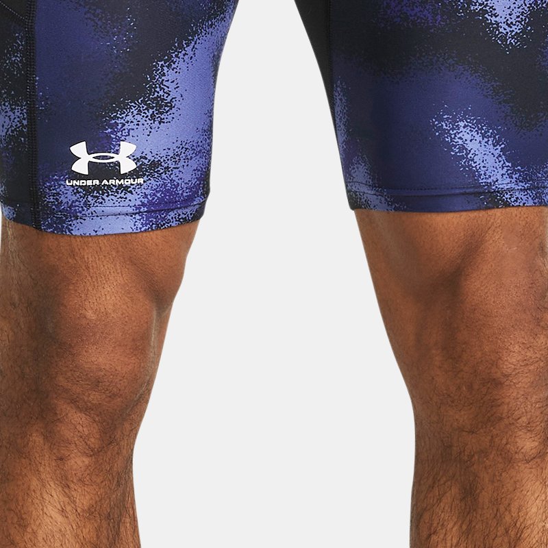 Under Armour HeatGear® Lange Shorts mit Druck für Herren Starlight / Weiß