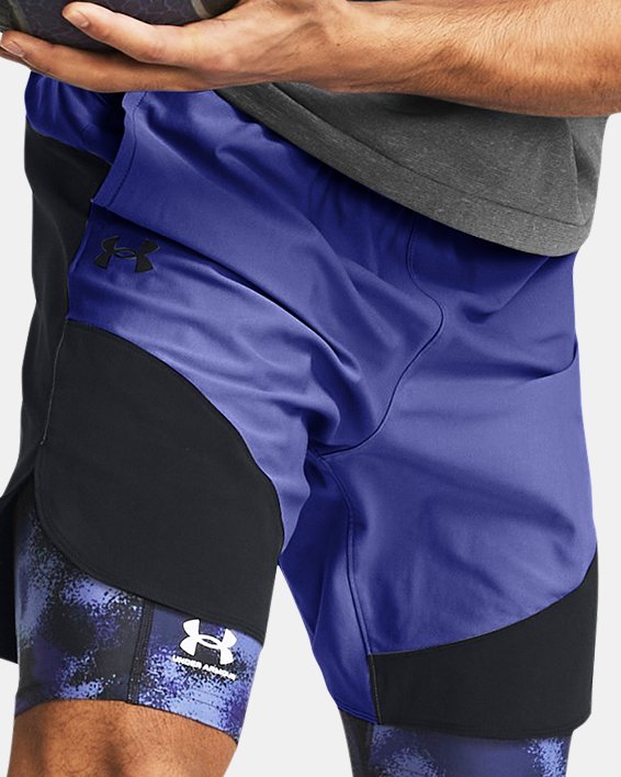 Men's UA Vanish Elite Hybrid Shorts in Purple image number 2
