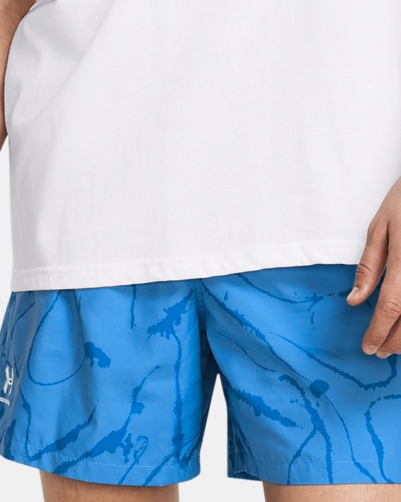 Men's UA Woven Volley Printed Shorts image number 2