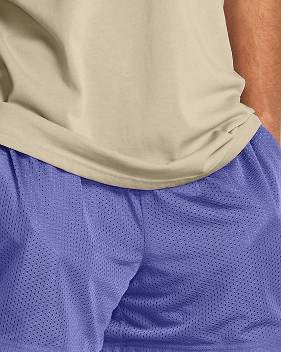 UA Icon Mesh Shorts in Purple image number 2