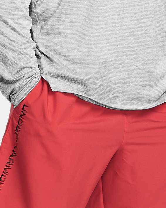 Men's UA Tech™ Woven Wordmark Shorts, Red, pdpMainDesktop image number 2