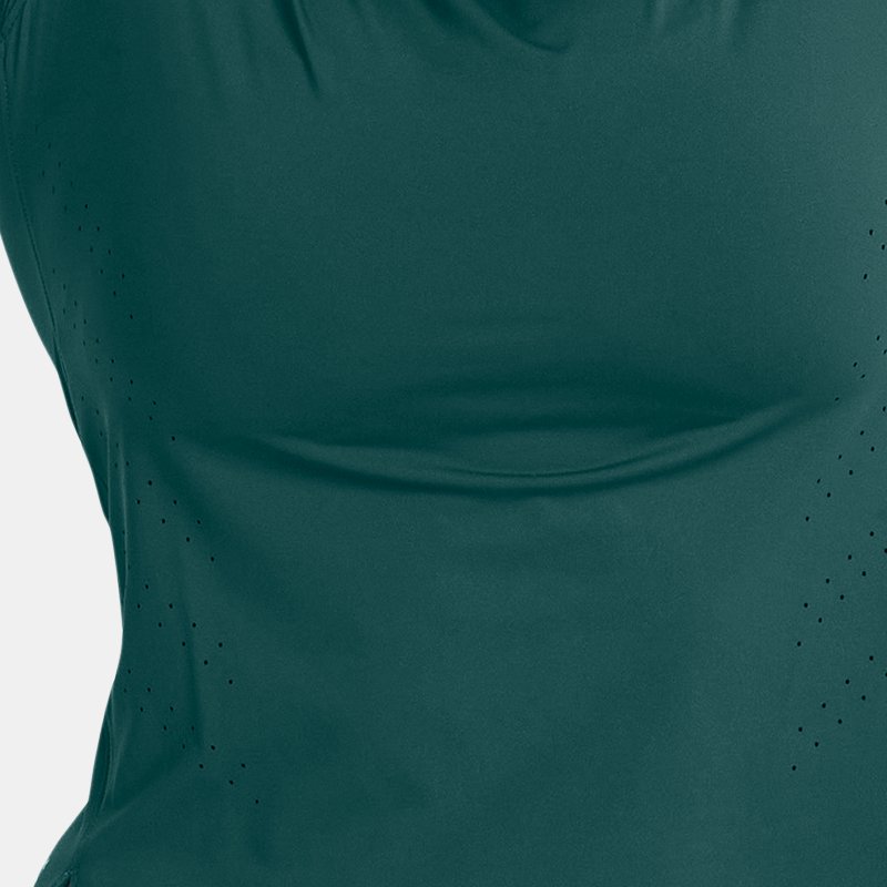 Women's Under Armour Launch Elite Short Sleeve Hydro Teal / Reflective XS