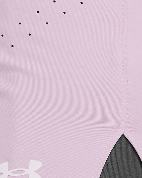Women's UA Launch Elite Short Sleeve in Purple image number 2