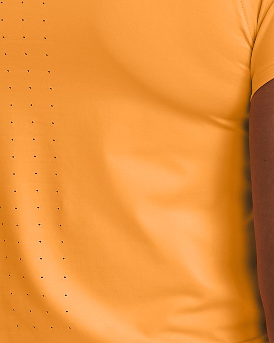Haut à manches courtes UA Launch Elite pour femme, Orange, pdpMainDesktop image number 1